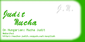 judit mucha business card